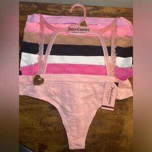 NWT 7pc Juicy Couture thong set size XL